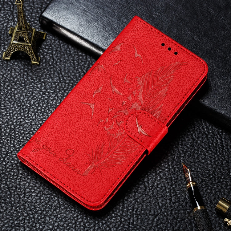 Feather Pattern Litchi Texture Horizontal Flip Leather Case with Wallet & Holder & Card Slots, For Motorola One Pro, For Motorola Moto E6, For Motorola Moto G7 Play, For Motorola Moto G7 Power
