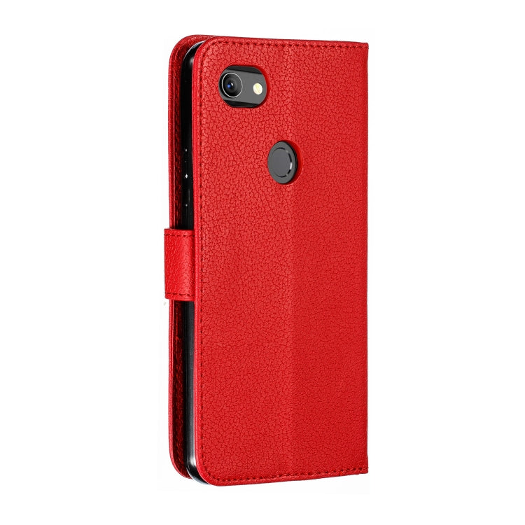 Feather Pattern Litchi Texture Horizontal Flip Leather Case with Wallet & Holder & Card Slots, For Google Pixel 3a XL, For Google Pixel 4