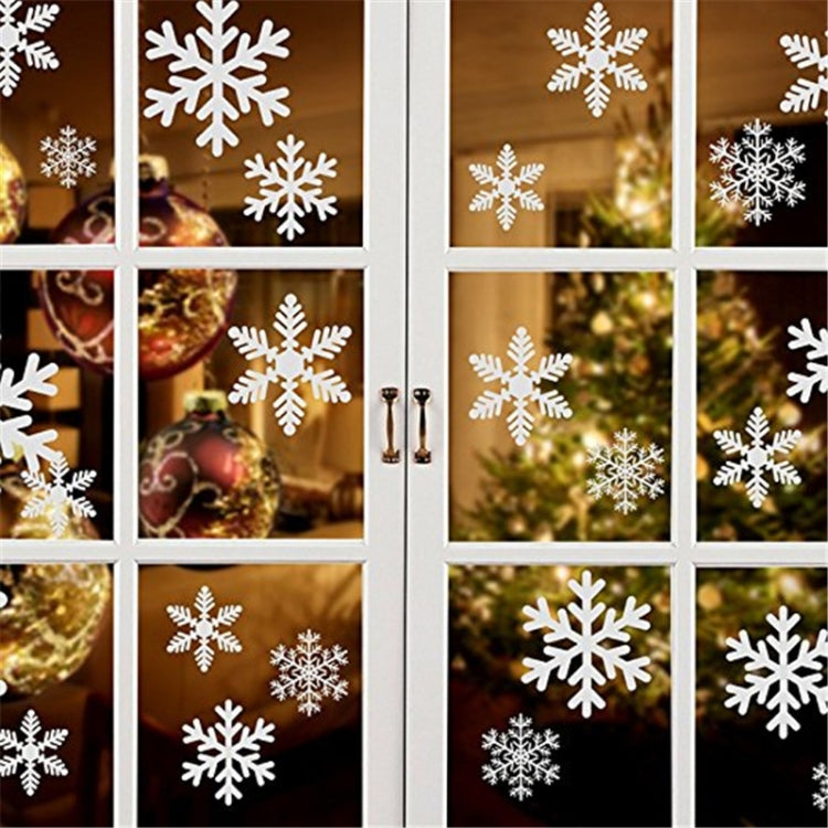 Kreativer Fenster-Glas-Tür-Weihnachts- und Neujahrs-Wandaufkleber, abnehmbare Dekoration