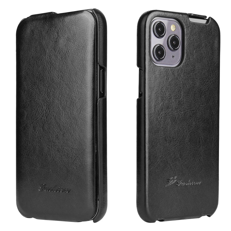 Fierre Shann Retro Oil Wax Texture Vertical Flip PU Leather Case, For iPhone 12 mini, For iPhone 12 / 12 Pro, For iPhone 12 Pro Max