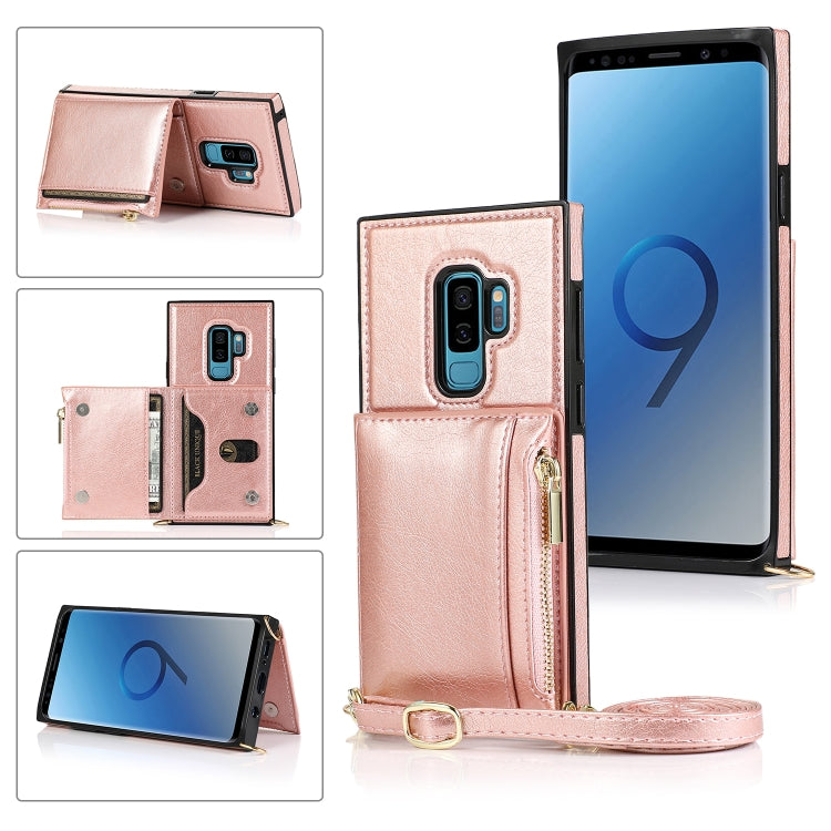 Square Zipper Wallet Bag TPU+PU Back Cover Case with Holder & Card Slots & Wallet & Cross-body Strap, For Samsung Galaxy A90 5G, For Samsung Galaxy Note9, For Samsung Galaxy Note10, For Samsung Galaxy Note10 Pro, For Samsung Galaxy S9                  ...
