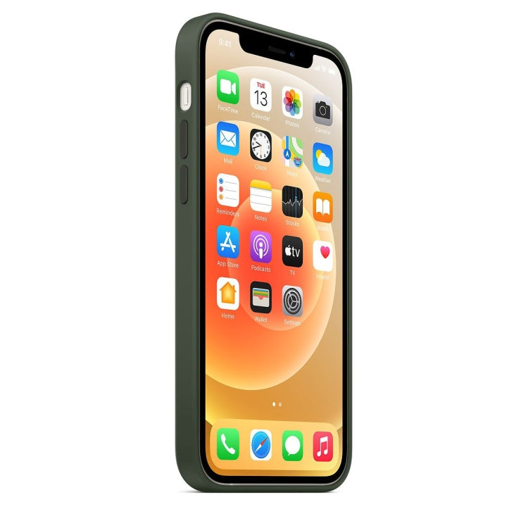 Magnetische Vollschutzhülle aus Flüssigsilikon, stoßfest, mit MagSafe-Lademagnet, für iPhone 12 mini, für iPhone 12 / 12 Pro, für iPhone 12 Pro Max