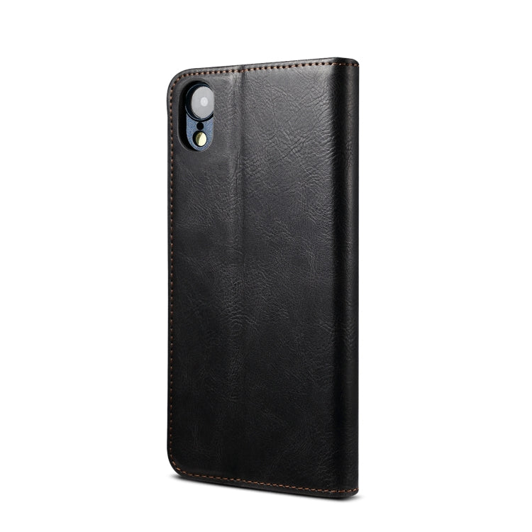Einfache Wax Crazy Horse Textur Horizontal aufklappbare Ledertasche mit Kartenfächern & Geldbörse, für iPhone XR, für iPhone XS / X, für iPhone XS Max