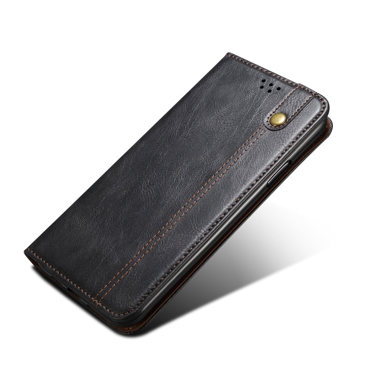Einfache Wax Crazy Horse Textur Horizontal aufklappbare Ledertasche mit Kartenfächern & Geldbörse, für iPhone XR, für iPhone XS / X, für iPhone XS Max