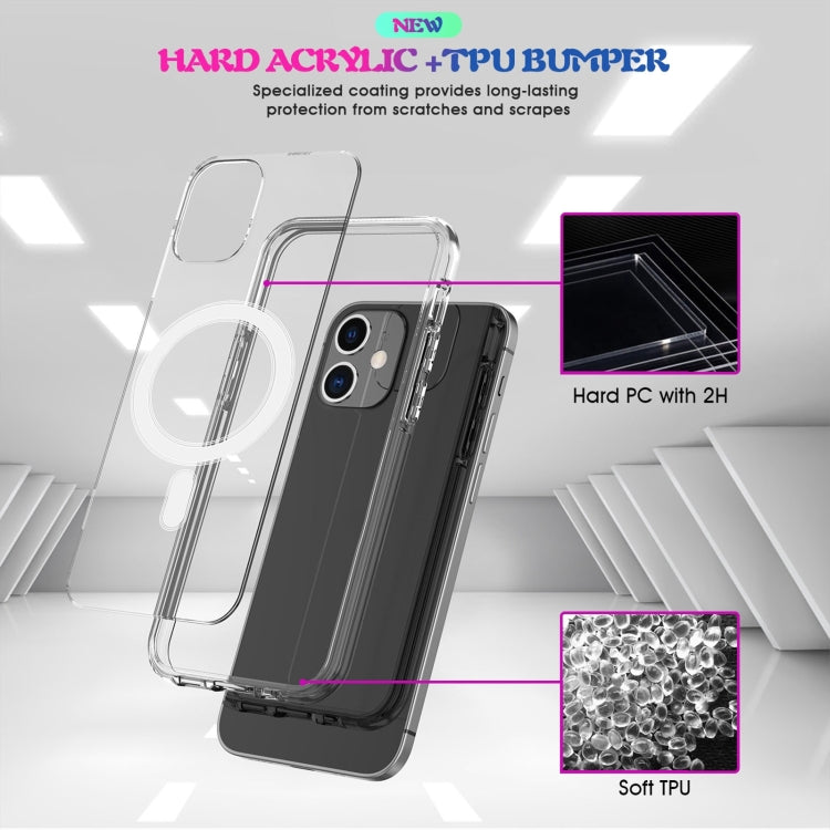 MagSafe-Hülle, schlichtes Magnetring-Design, rundum geschützte, kristallklare Acryl-PC + TPU-stoßfeste Hülle, für iPhone X / XS, für iPhone XR, für iPhone XS Max