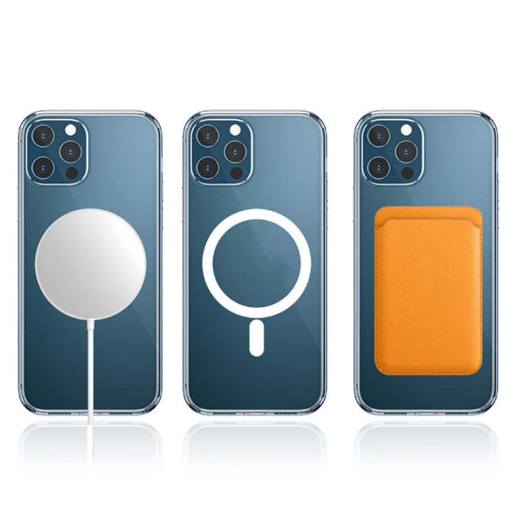 WK WPC-007 iDeal Series Magsafe Case Magnetic Ring All-inclusive Clear TPU Transparent Shockproof Case, For iPhone 11 Pro Max