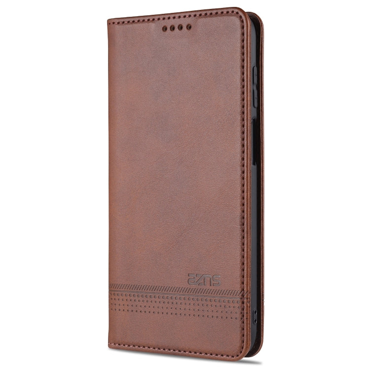 AZNS Magnetic Calf Texture Horizontal Flip Leather Case with Card Slots & Holder & Wallet, For Samsung Galaxy M51 (Side Fingerprint)