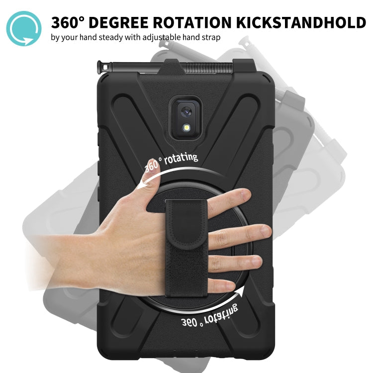 Shockproof Colorful Silicone + PC Protective Case with Holder & Shoulder Strap & Hand Strap, For Samsung Galaxy Tab active 3 T570 / T575 8.0, For Lenovo Tab M8 (2020) TB-8705F 8.0 inch