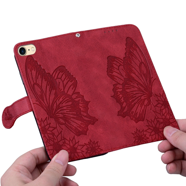 Retro Skin Feel Butterflies Embossing Horizontal Flip Leather Case with Holder & Card Slots & Wallet, For iPhone 6 / 6s, For iPhone 6 Plus / 6s Plus, For iPhone SE 2022 / SE 2020 / 8 / 7, For iPhone 8 Plus / 7Plus