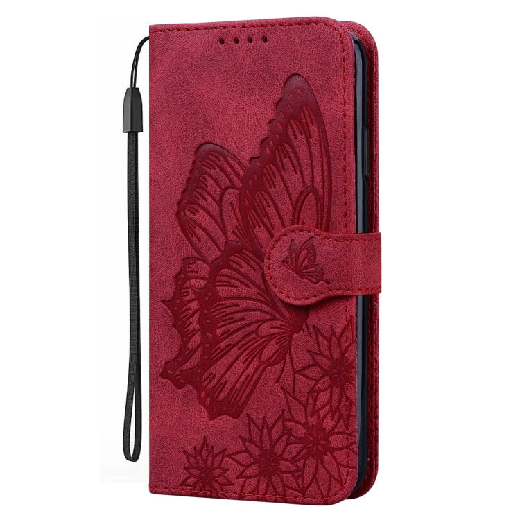 Retro-Lederhülle mit Schmetterlingsprägung, horizontalem Klappmechanismus, Ständer, Kartenfächern und Geldbörsenfach, für iPhone 11, für iPhone 11 Pro, für iPhone 11 Pro Max, für iPhone 12 mini