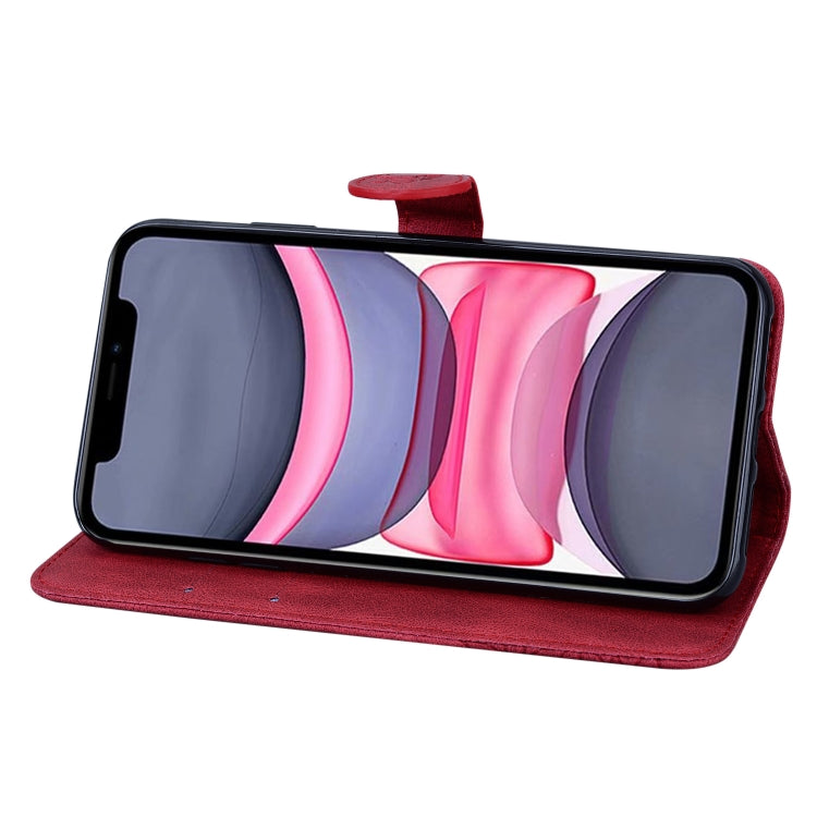 Retro-Lederhülle mit Schmetterlingsprägung, horizontalem Klappmechanismus, Ständer, Kartenfächern und Geldbörsenfach, für iPhone 11, für iPhone 11 Pro, für iPhone 11 Pro Max, für iPhone 12 mini