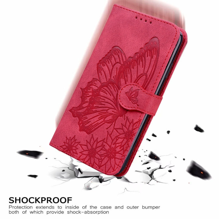 Retro-Lederhülle mit Schmetterlingsprägung, horizontalem Klappmechanismus, Ständer, Kartenfächern und Geldbörsenfach, für iPhone 11, für iPhone 11 Pro, für iPhone 11 Pro Max, für iPhone 12 mini