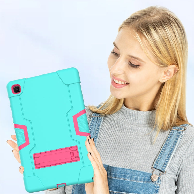 Contrast Color Robot Shockproof Silicon + PC Protective Case with Holder, For Samsung Galaxy Tab A7 10.4 (2020) T500