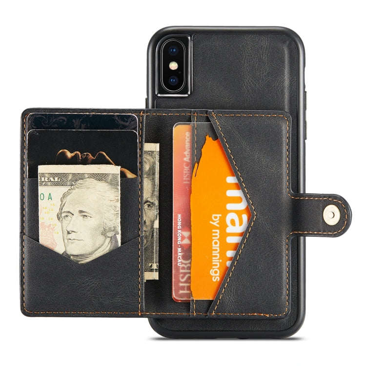 JEEHOOD Retro Magnetische abnehmbare Schutzhülle mit Brieftasche & Kartenfach & Halter, für iPhone XS Max, für iPhone 11 Pro, für iPhone 11, für iPhone 11 Pro Max