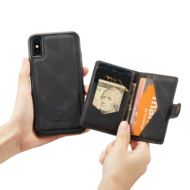 JEEHOOD Retro Magnetische abnehmbare Schutzhülle mit Brieftasche & Kartenfach & Halter, für iPhone XS Max, für iPhone 11 Pro, für iPhone 11, für iPhone 11 Pro Max