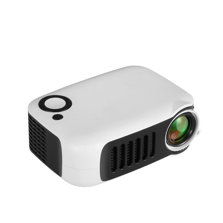 TRANSJEE A2000 320x240P 1000 ANSI Lumens Mini Home Theater HD Digital Projector, Plug Type: US Plug, Plug Type: US Plug(White)