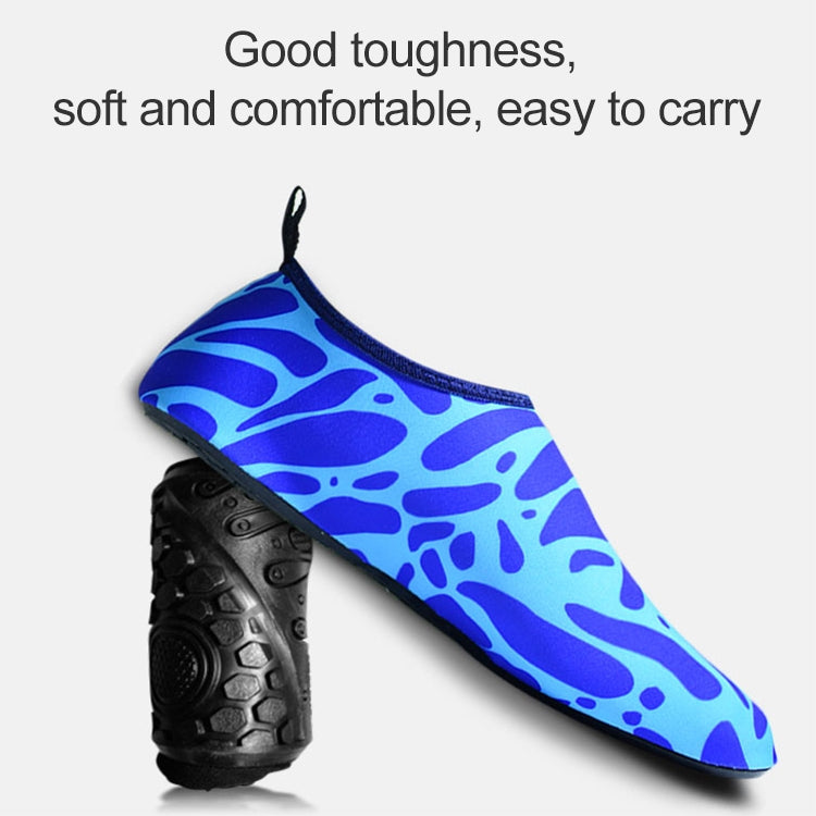 Non-slip Wear-resisting Thick Rubber Sole Diving Shoes and  Socks, One Pair, M, L