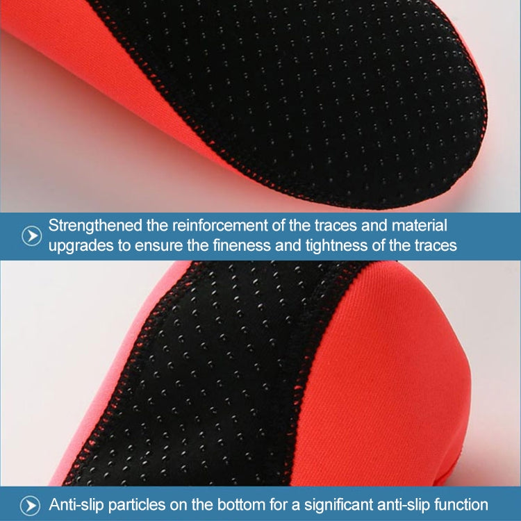 Non-slip Plastic Grain Texture Thick Cloth Sole Solid Color Diving Shoes and Socks, One Pair, XXXS, XXS, XS, S