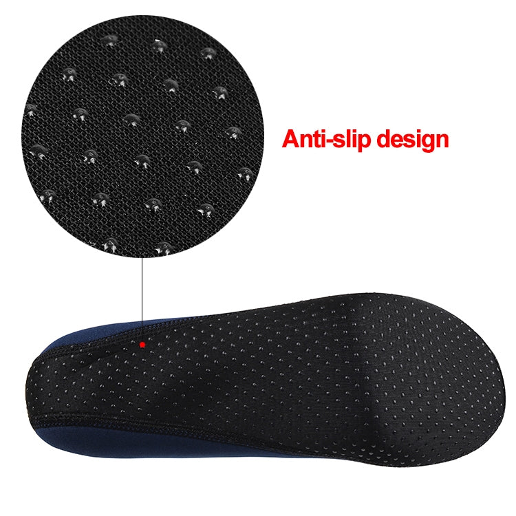Non-slip Plastic Grain Texture Thick Cloth Sole Solid Color Diving Shoes and Socks, One Pair, XXXL