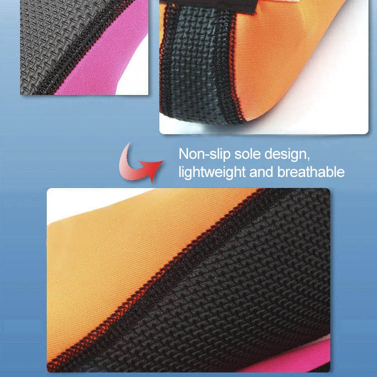 3mm Non-slip Rubber Embossing Texture Sole Solid Color Diving Shoes and Socks, One Pair, XXXS, XXS, XS, S