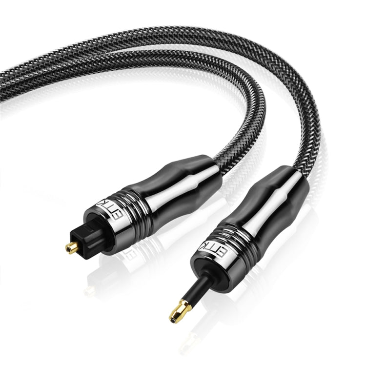 EMK OD1,0mm 3,5mm Digitales Toslink-auf-Mini-Toslink-Lichtleiterkabel, 1m, 1,5m, 2m, 3m, 5m