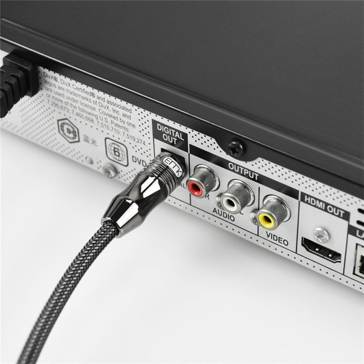 EMK OD1,0mm 3,5mm Digitales Toslink-auf-Mini-Toslink-Lichtleiterkabel, 1m, 1,5m, 2m, 3m, 5m