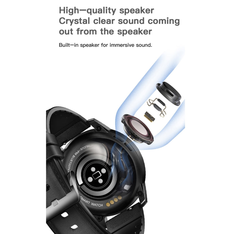 MX12 1.3 inch IPS Color Screen IP68 Waterproof Smart Watch, Support Bluetooth Call / Sleep Monitoring / Heart Rate Monitoring, Steel Strap