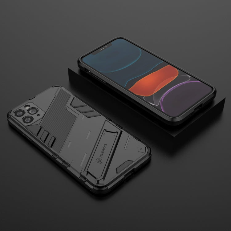 Punk Armor 2 in 1 PC + TPU Shockproof Case with Invisible Holder, For iPhone 11 Pro Max, For iPhone X / XS, For iPhone XR