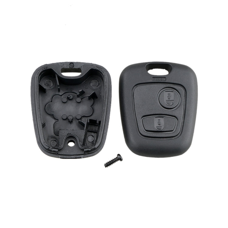 Car Key Case for Peugeot 2-button Straight Board with 206 Socket, without Blade, For Peugeot