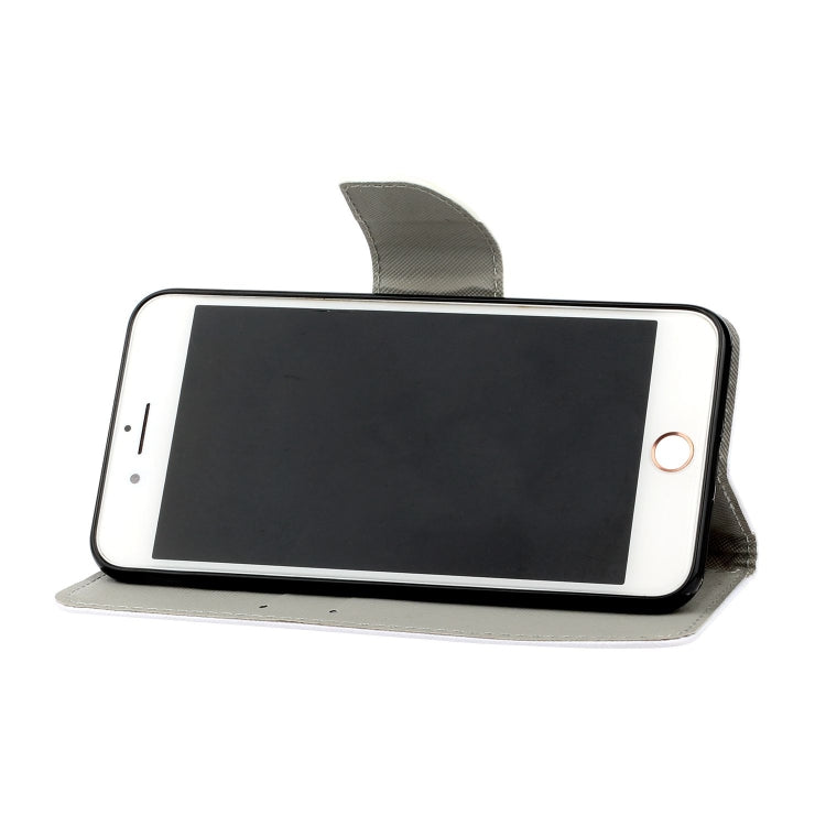 Lederhülle mit aufgedrucktem Muster und horizontaler Aufklappfunktion für iPhone 6