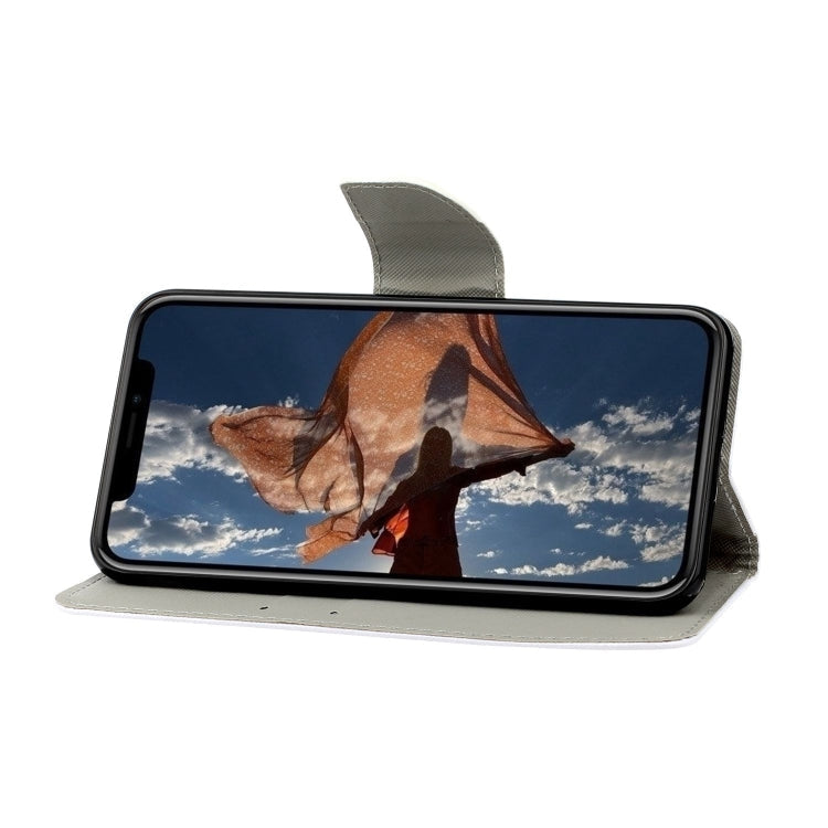 Bedruckte Ledertasche mit horizontaler Aufklappfunktion für iPhone 12 mini