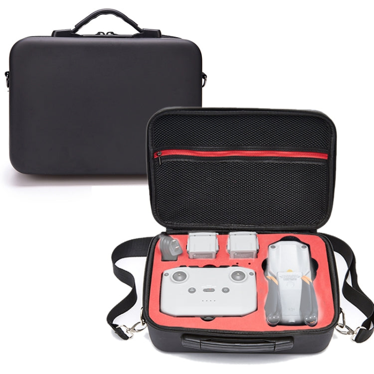 Tragbare einzelne Schulter-Aufbewahrungstasche aus PU-Leder für DJI Air 2S, für DJI Air 2S Schwarz + schwarzes Innenfutter, für DJI Air 2S Schwarz + rotes Innenfutter