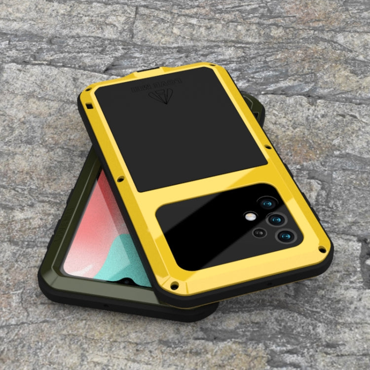 LOVE MEI Metal Shockproof Waterproof Dustproof Protective Case with Glass, For Samsung Galaxy A32 5G, For Samsung Galaxy A52 5G / 4G, For Samsung Galaxy S21 5G, For Samsung Galaxy A42