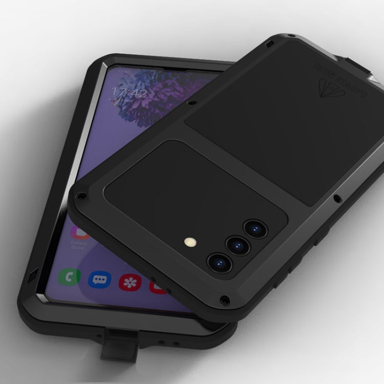 LOVE MEI Metal Shockproof Waterproof Dustproof Protective Case with Glass, For Samsung Galaxy S21+ 5G, For Samsung Galaxy A72 5G / 4G