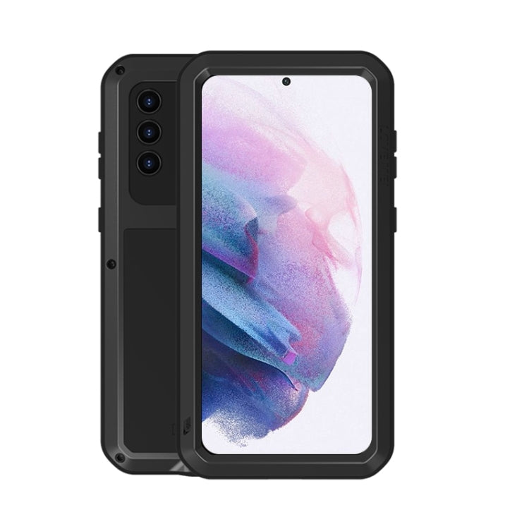 LOVE MEI Metal Shockproof Waterproof Dustproof Protective Case with Glass, For Samsung Galaxy S21+ 5G, For Samsung Galaxy A72 5G / 4G