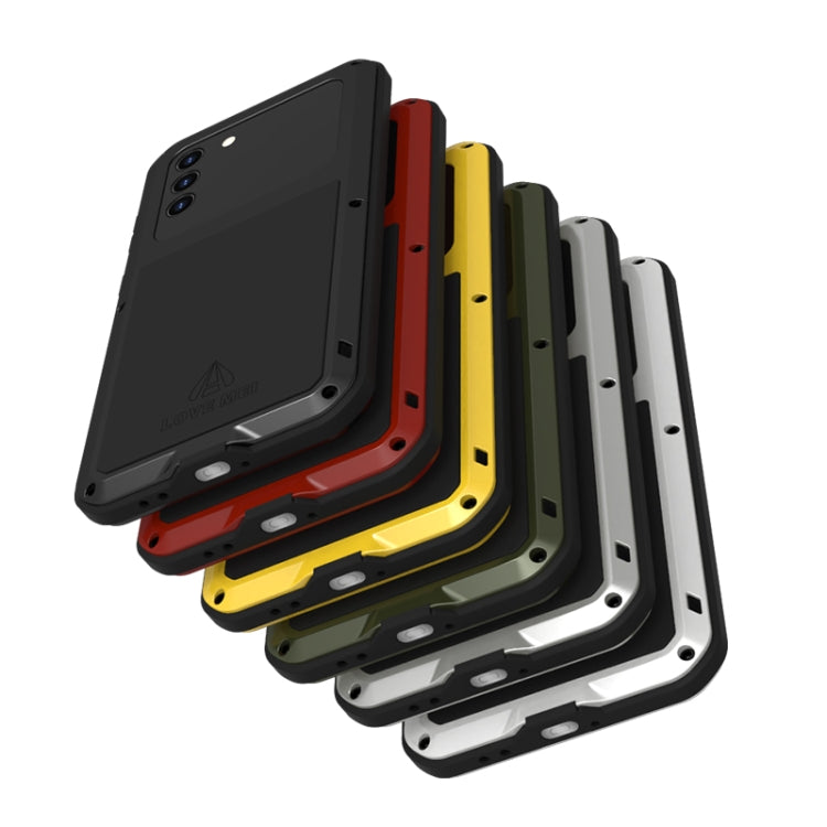 LOVE MEI Metal Shockproof Waterproof Dustproof Protective Case with Glass, For Samsung Galaxy S21+ 5G, For Samsung Galaxy A72 5G / 4G
