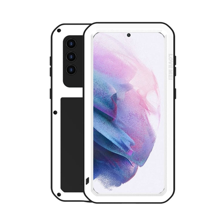 LOVE MEI Metal Shockproof Waterproof Dustproof Protective Case with Glass, For Samsung Galaxy S21+ 5G, For Samsung Galaxy A72 5G / 4G