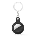 Gel Leather Case Cover with Switchable Keychain Ring for AirTag 2nd Gen / AirTag 1st Gen