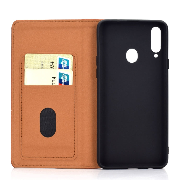 Solid Color Magnetic Horizontal Flip Leather Case with Card Slot & Holder, For Galaxy A10s, For Galaxy A30, For Galaxy A40, For Galaxy A50, For Galaxy Note 10