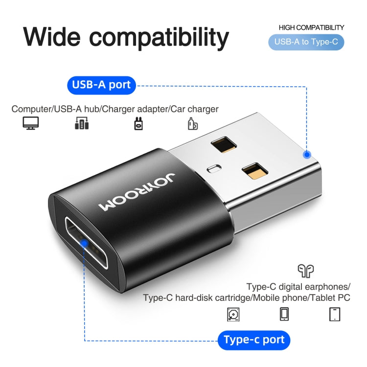 JOYROOM S-H152 3A USB-A-Stecker auf USB-C / Type-C-Buchse OTG-Adapter, S-H152