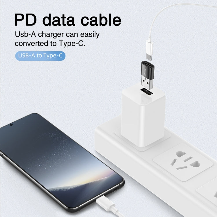 JOYROOM S-H152 3A USB-A-Stecker auf USB-C / Type-C-Buchse OTG-Adapter, S-H152
