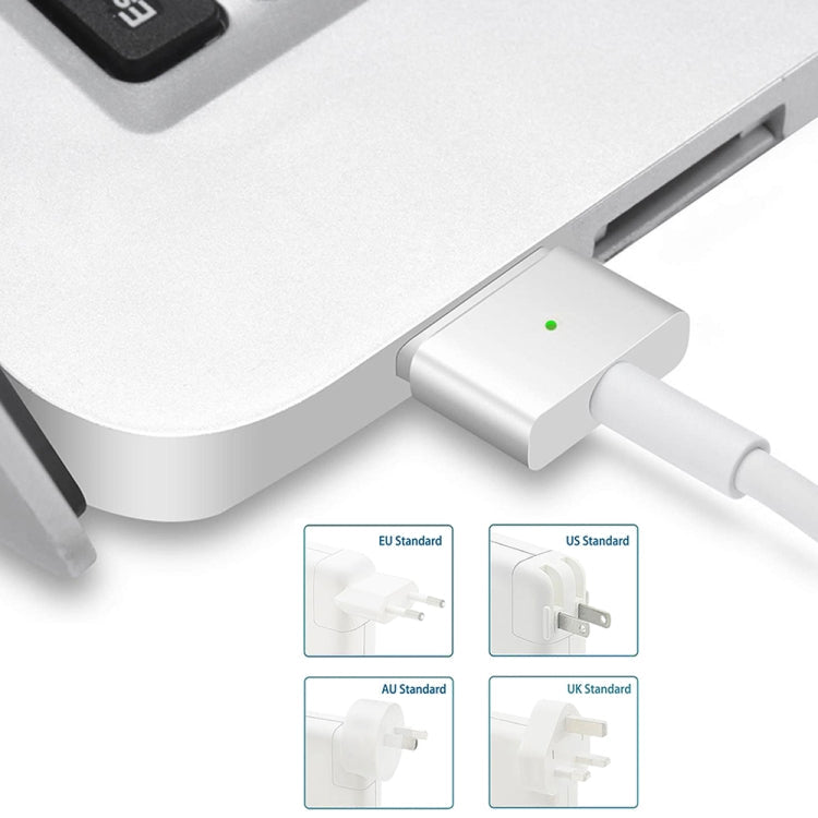 A1436 45W 14.85V 3.05A 5 Pin MagSafe 2 Power Adapter for MacBook, Cable Length: 1.6m,, 45W UK Plug, 45W AU Plug, 45W EU Plug
