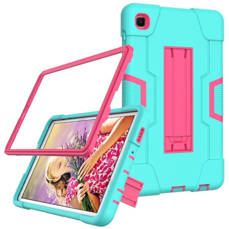 Contrast Color Robot Shockproof Silicone + PC Protective Case with Holder, For Samsung Galaxy Tab A7 Lite T225, For Samsung Galaxy Tab A7 10.4 (2020)