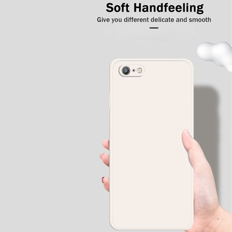 Einfarbige, flüssige Silikon-Schutzhülle mit gerader Kante, sturzsicher und vollständig abdeckend, für iPhone 6s / 6, für iPhone 6s Plus / 6 Plus