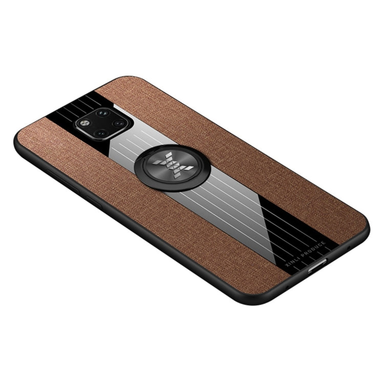 XINLI Stitching Cloth Textue Shockproof TPU Protective Case with Ring Holder, For Huawei P30, For Huawei P30 Lite, For Huawei P30 Pro, For Huawei Mate 20 Pro