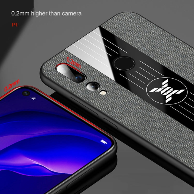 XINLI Stitching Cloth Textue Shockproof TPU Protective Case with Ring Holder, For Huawei nova 4, For Huawei nova 4e, For Huawei nova 5, For Huawei nova 5i