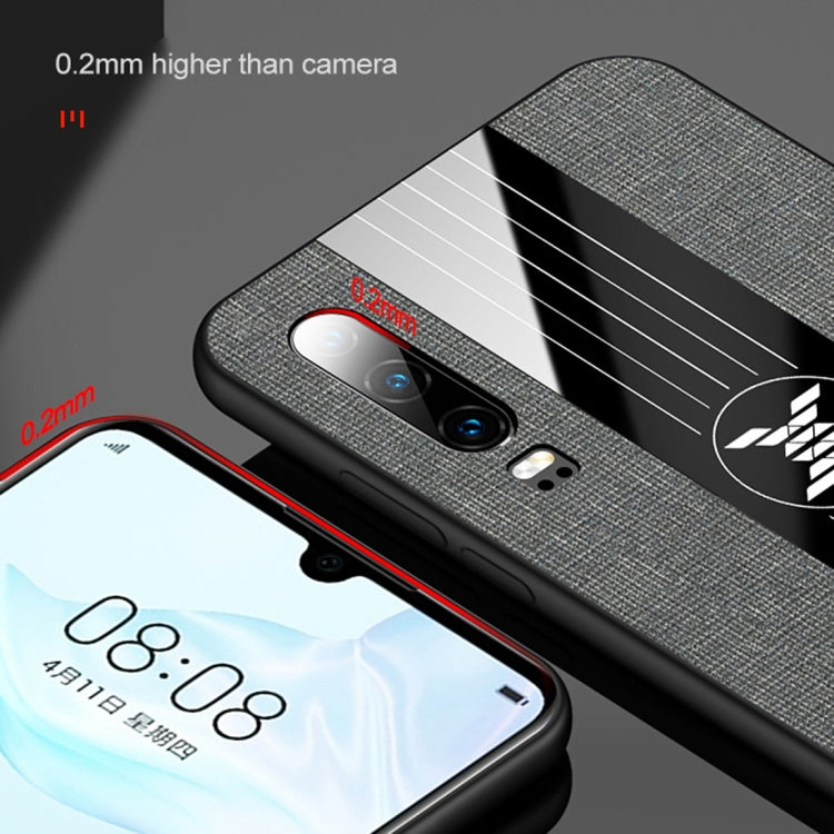 XINLI Stitching Cloth Textue Shockproof TPU Protective Case with Ring Holder, For Huawei P30, For Huawei P30 Lite, For Huawei P30 Pro, For Huawei Mate 20 Pro