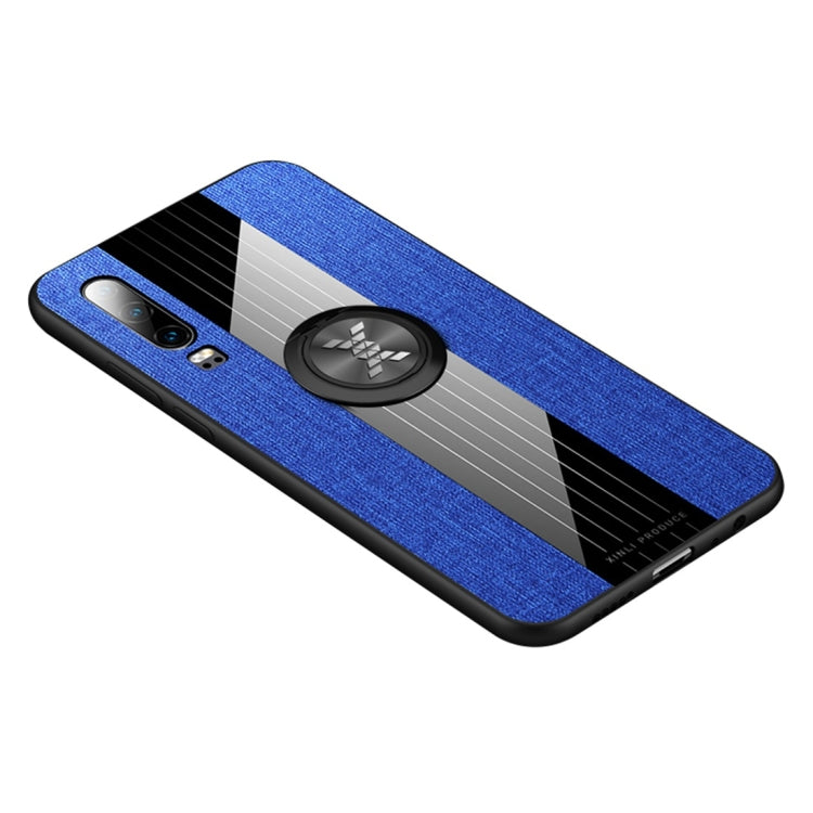 XINLI Stitching Cloth Textue Shockproof TPU Protective Case with Ring Holder, For Huawei P30, For Huawei P30 Lite, For Huawei P30 Pro, For Huawei Mate 20 Pro