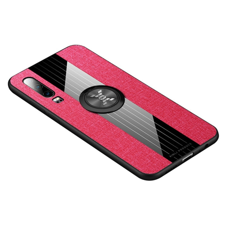 XINLI Stitching Cloth Textue Shockproof TPU Protective Case with Ring Holder, For Huawei P30, For Huawei P30 Lite, For Huawei P30 Pro, For Huawei Mate 20 Pro