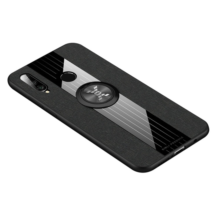 XINLI Stitching Cloth Textue Shockproof TPU Protective Case with Ring Holder, For Huawei P30, For Huawei P30 Lite, For Huawei P30 Pro, For Huawei Mate 20 Pro